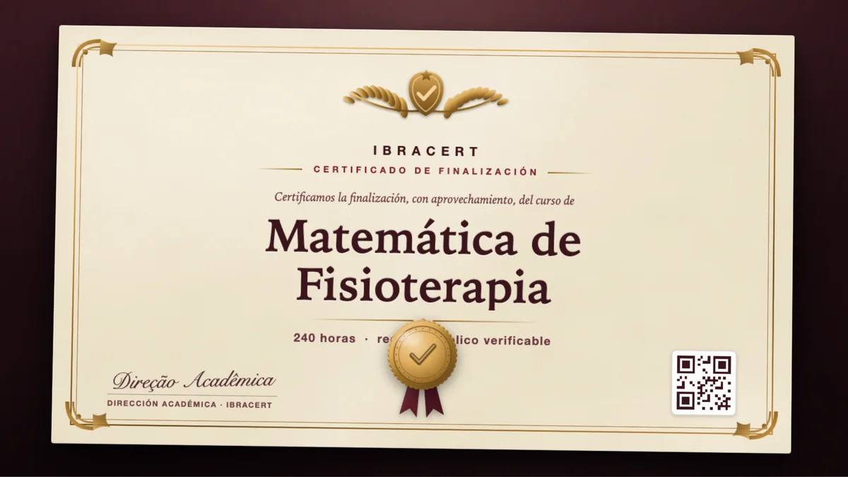 Portada del curso Matemática de Fisioterapia