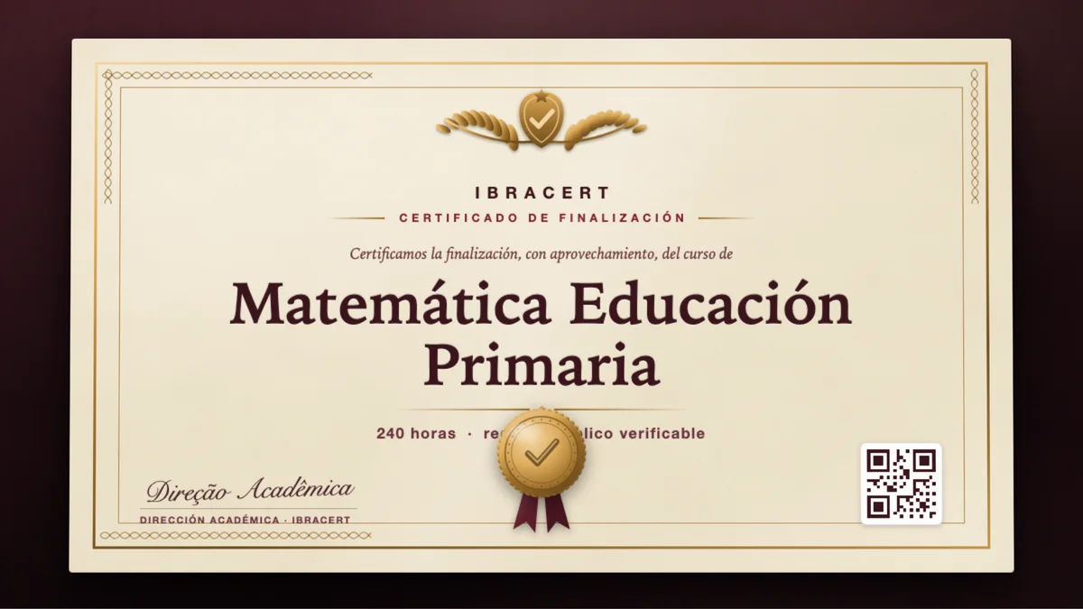 Portada del curso Matemática Educación Primaria