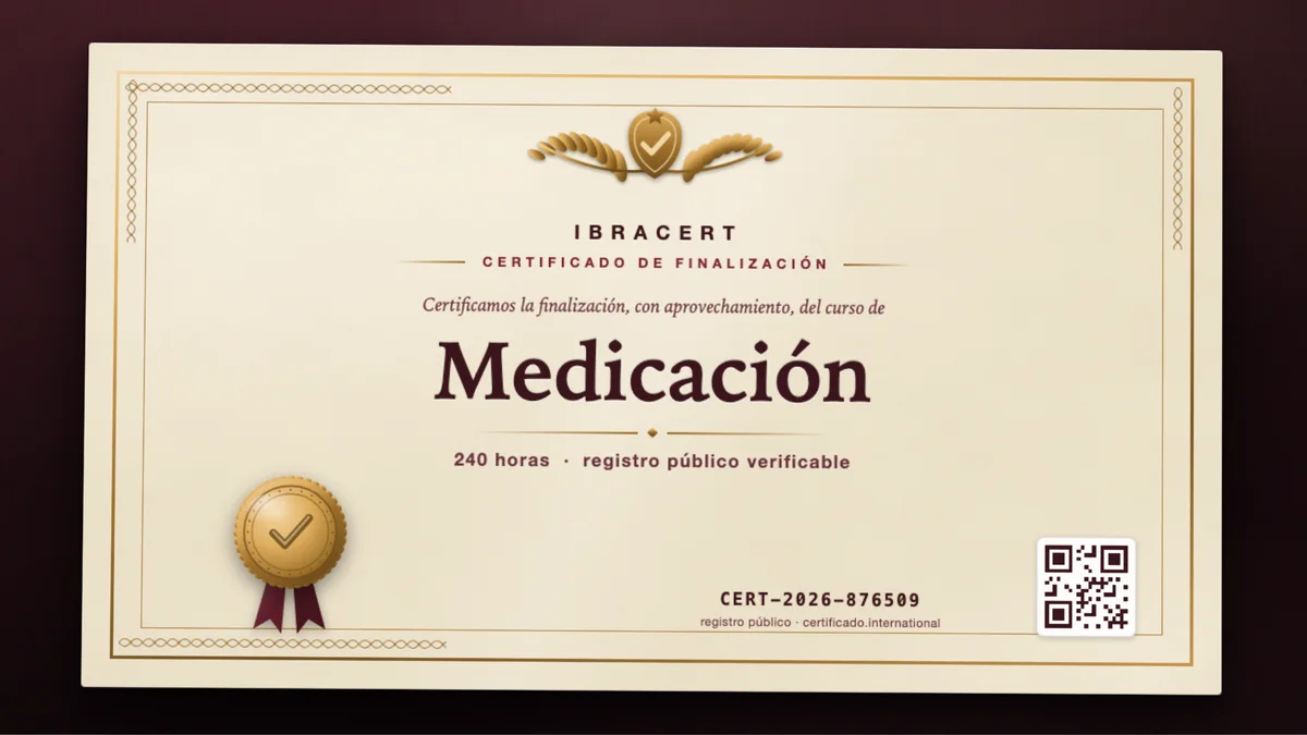 Portada del curso Medicación