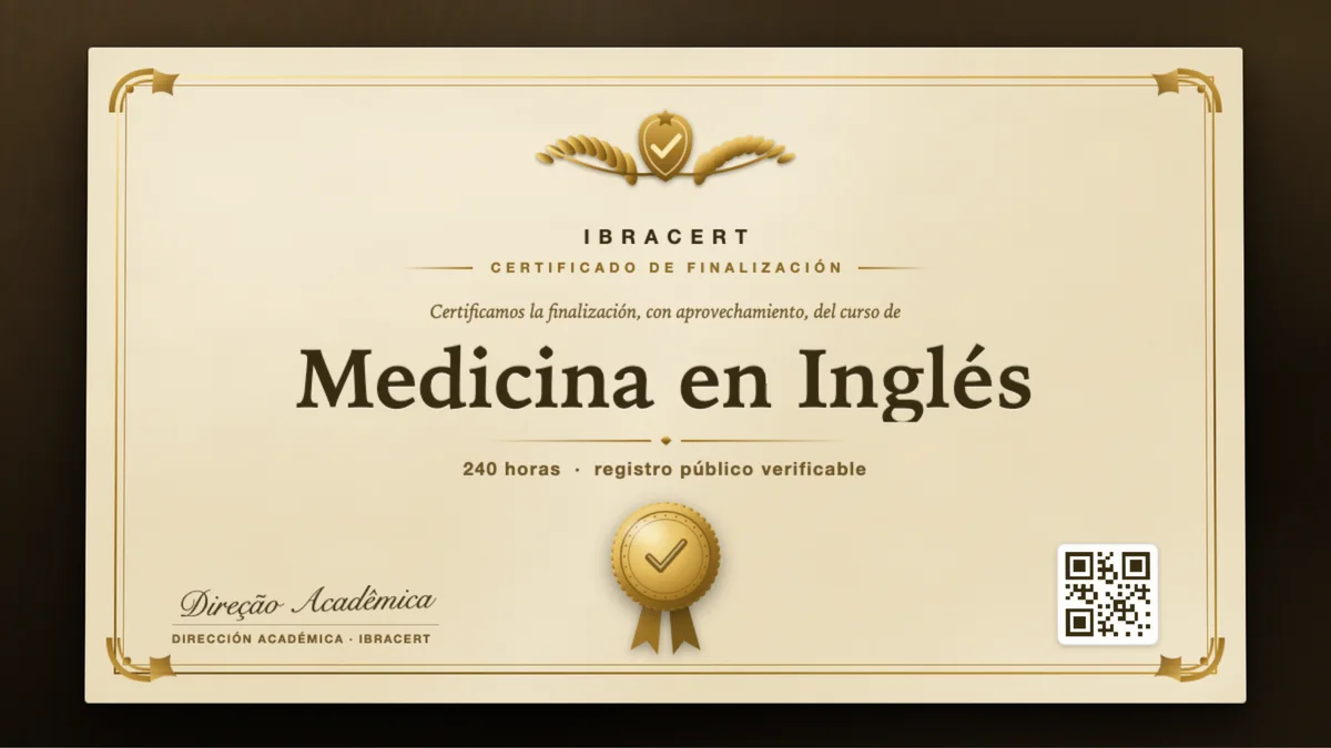 Portada del curso Medicina en Inglés