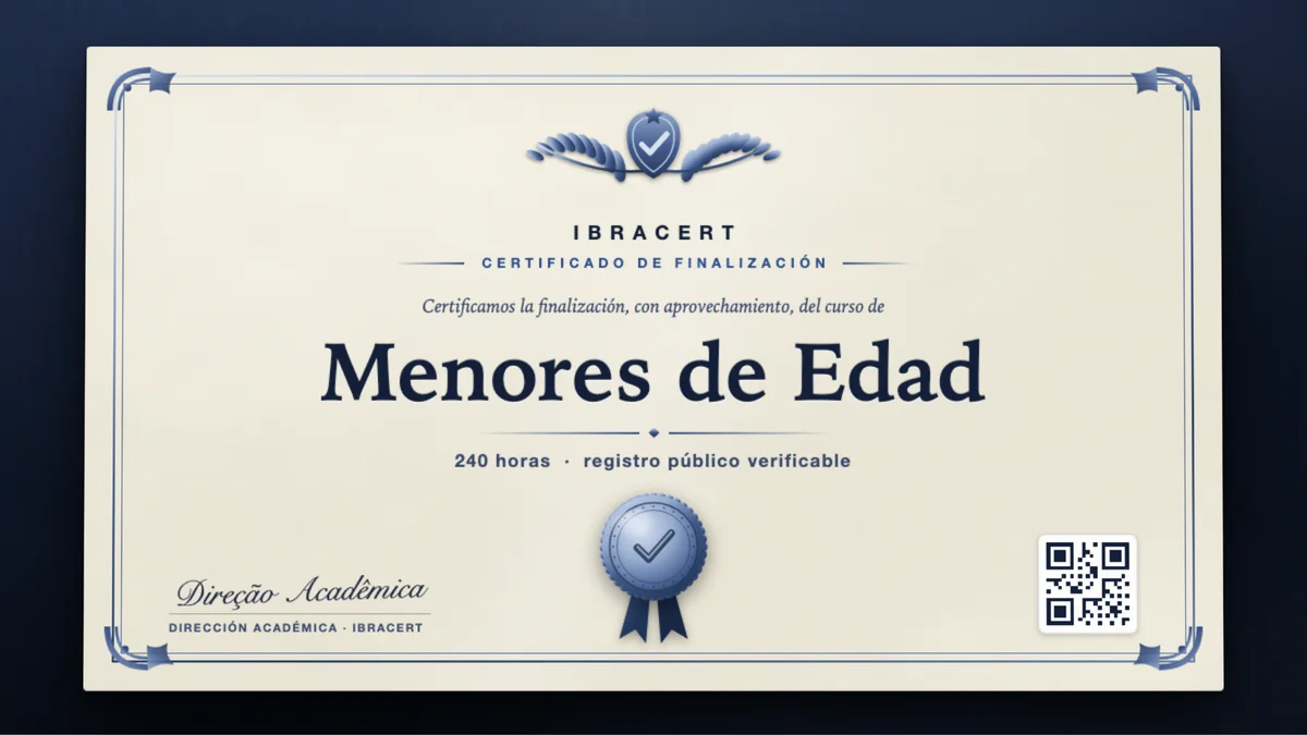 Portada del curso Menores de Edad