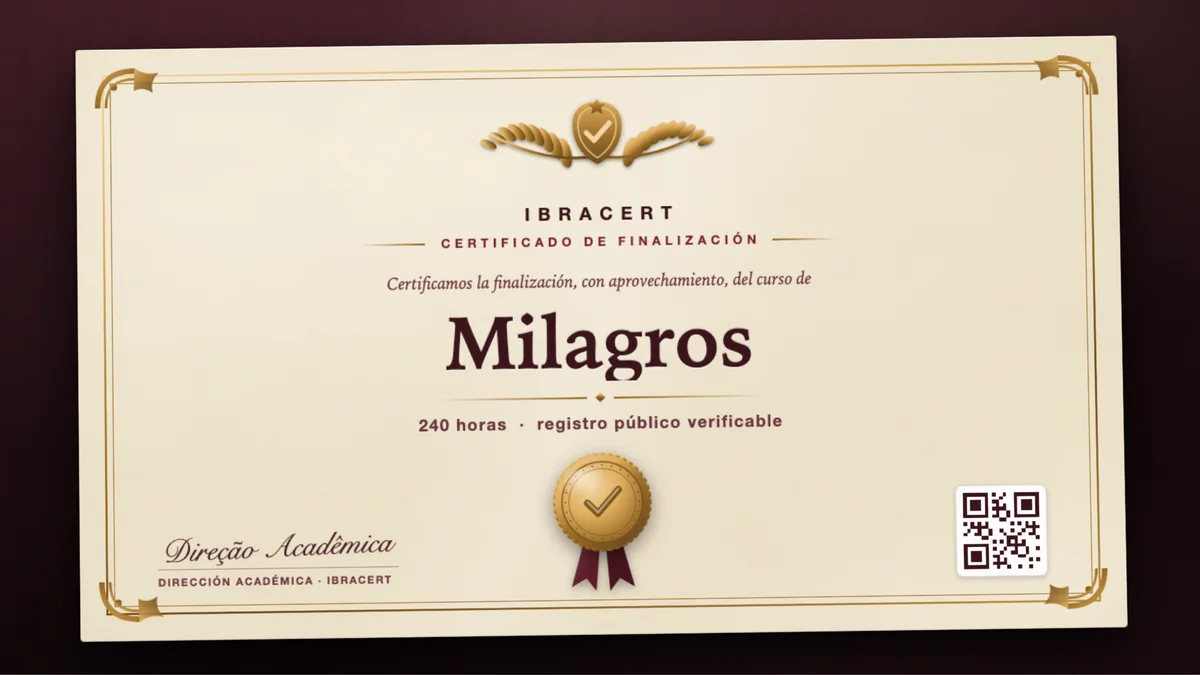 Portada del curso Milagros