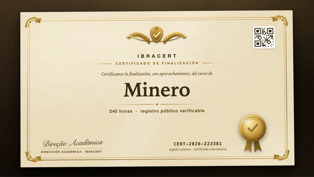 Portada del curso Minero
