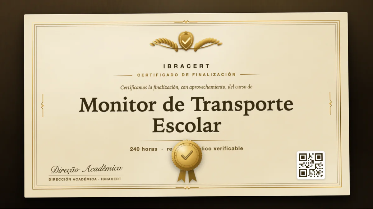 Portada del curso Monitor de Transporte Escolar