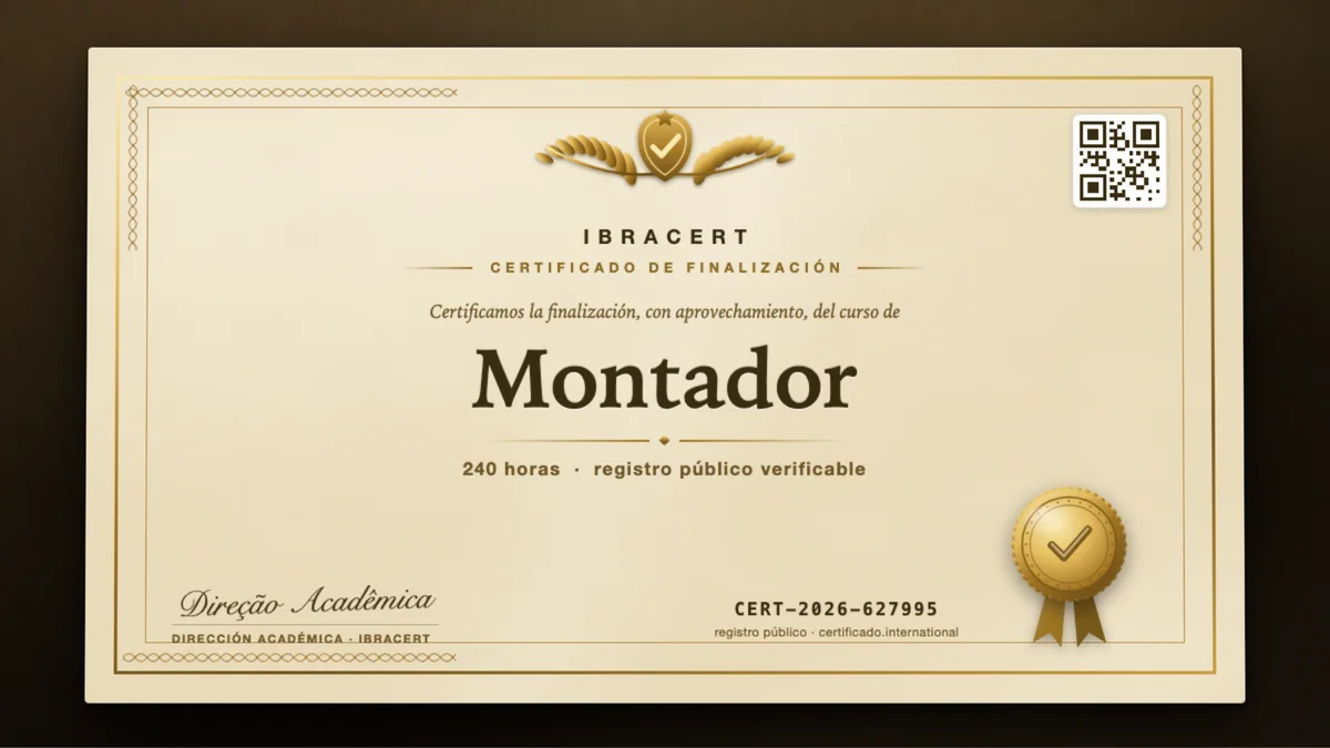 Portada del curso Montador