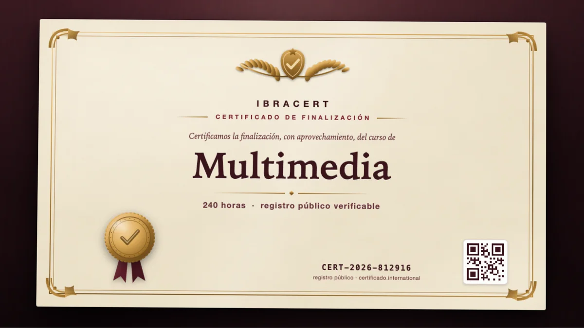 Portada del curso Multimedia