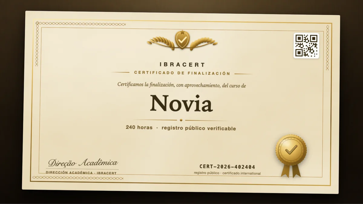 Portada del curso Novia