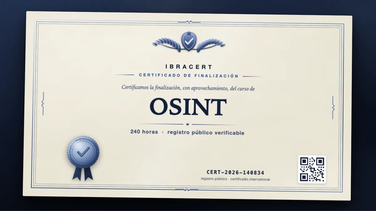 Portada del curso OSINT