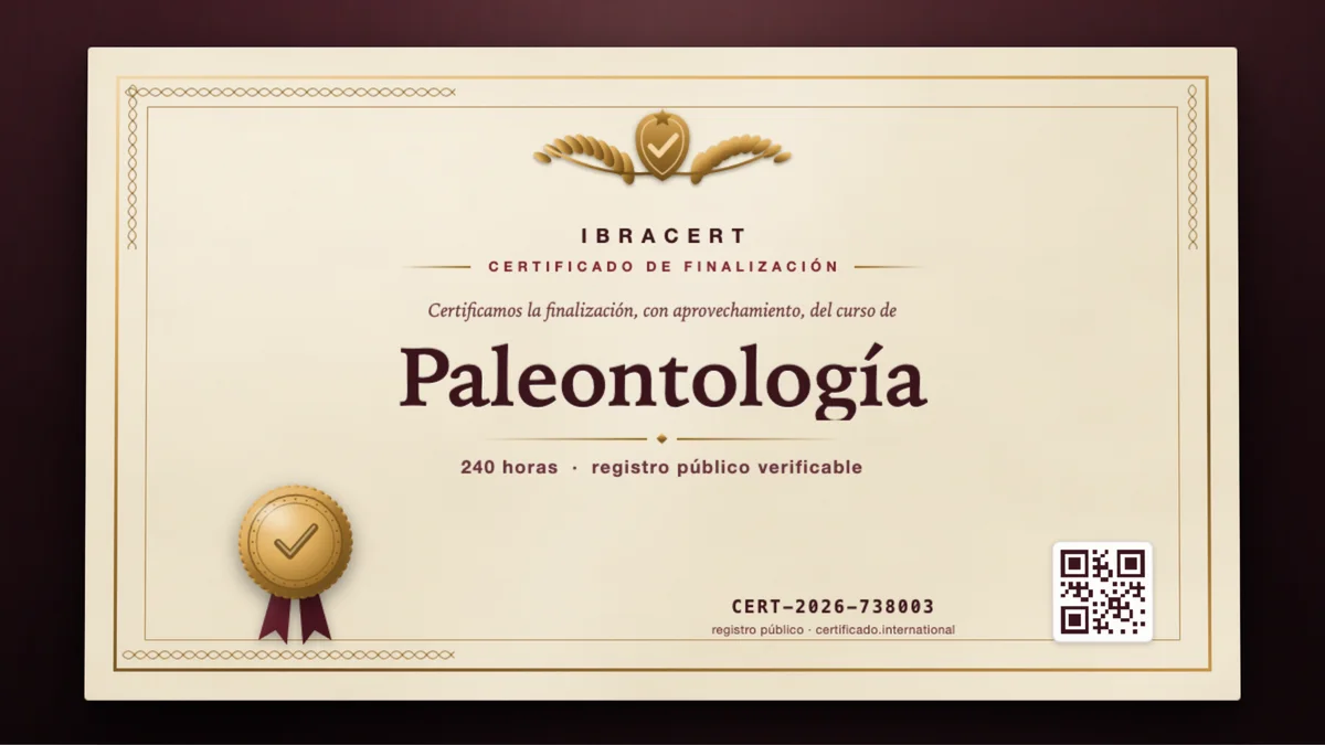 Portada del curso Paleontología