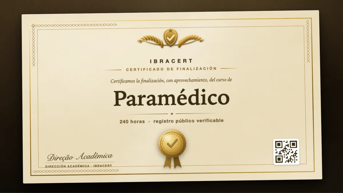 Portada del curso Paramédico