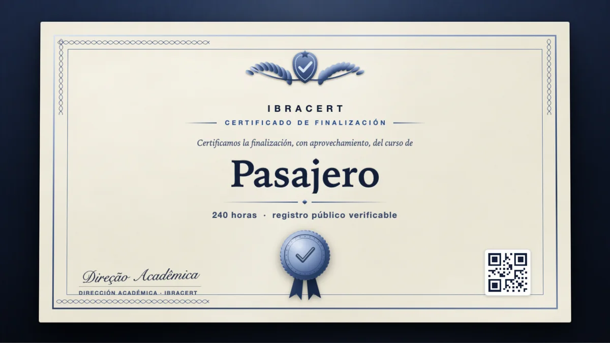 Portada del curso Pasajero
