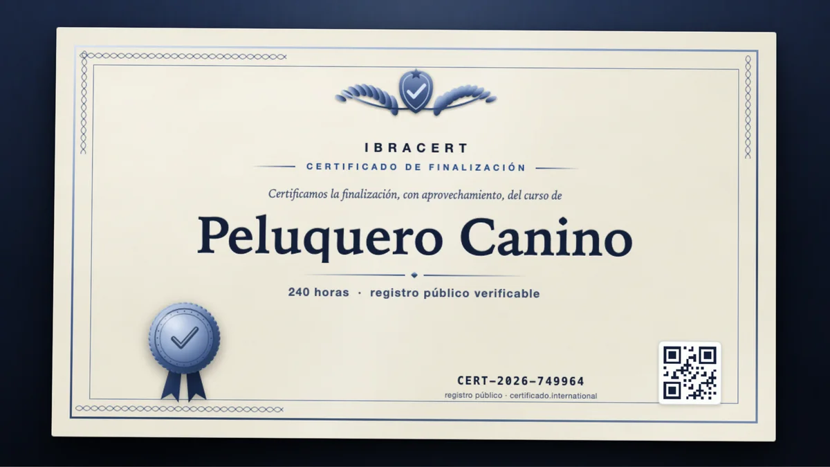 Portada del curso Peluquero Canino