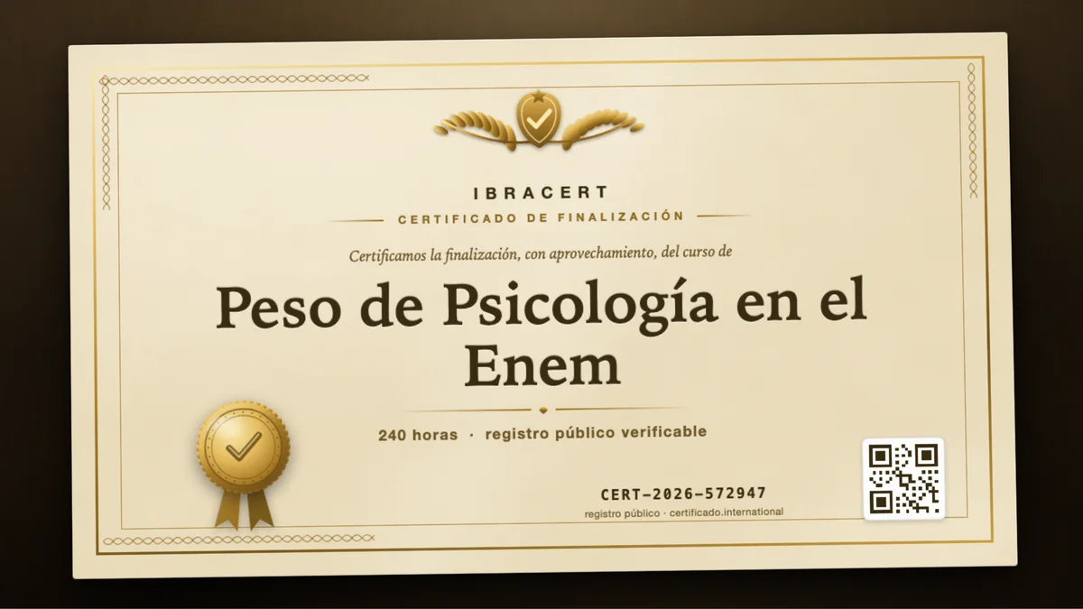 Portada del curso Peso de Psicología en el Enem