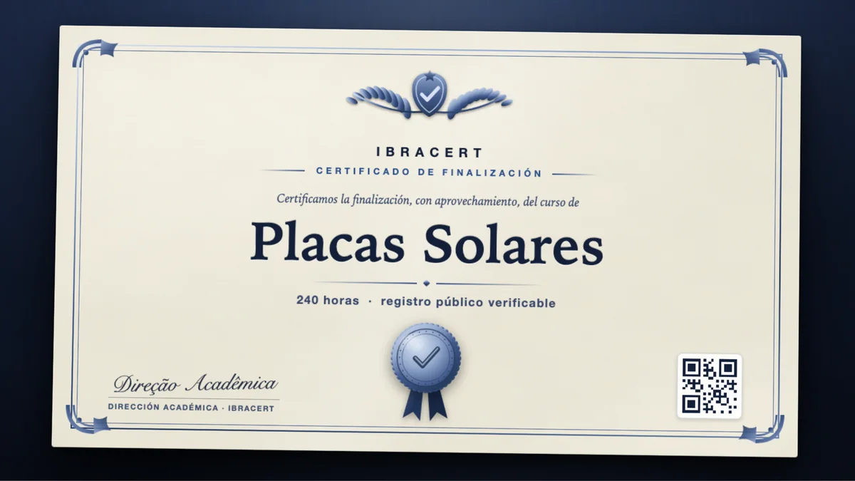 Portada del curso Placas Solares