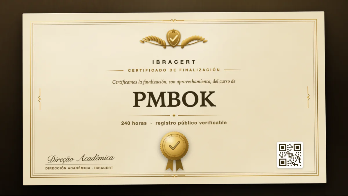 Portada del curso PMBOK