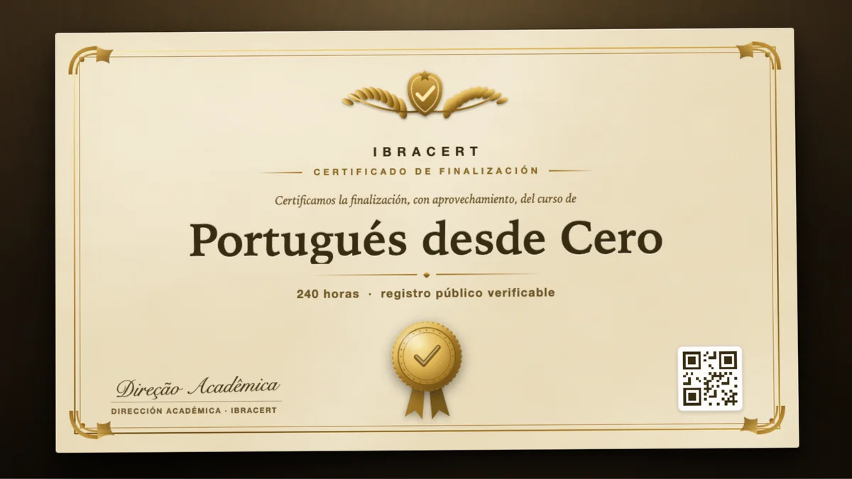 Portada del curso Portugués desde Cero