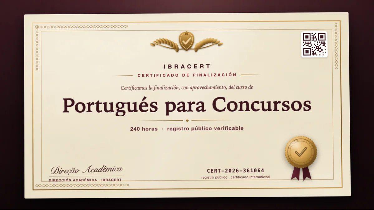 Portada del curso Portugués para Concursos