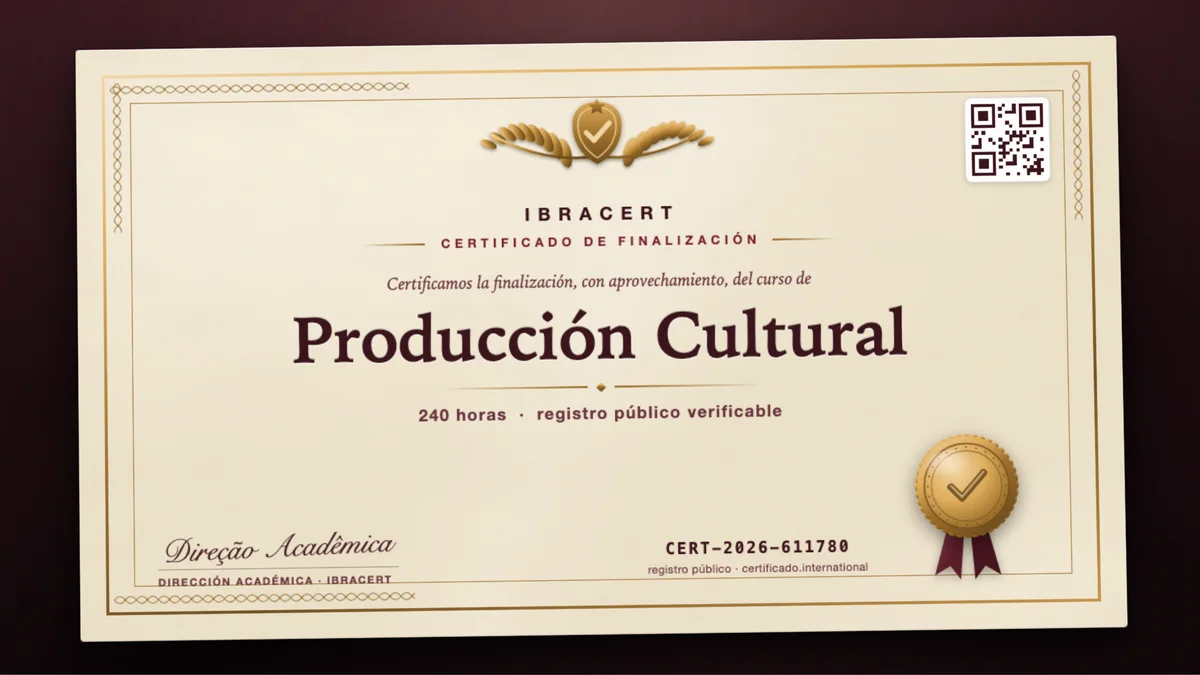 Portada del curso Producción Cultural