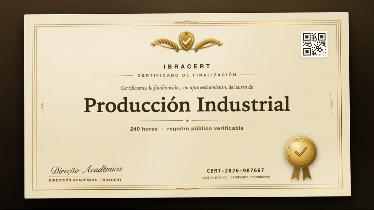 Portada del curso Producción Industrial