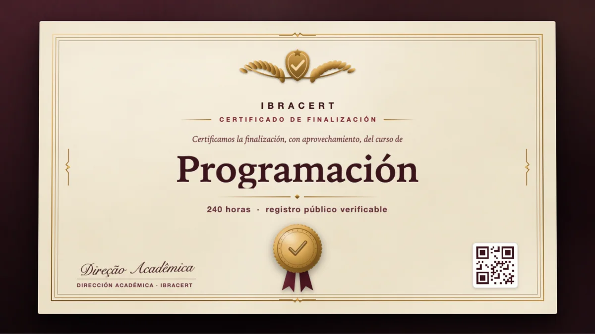 Portada del curso Programación