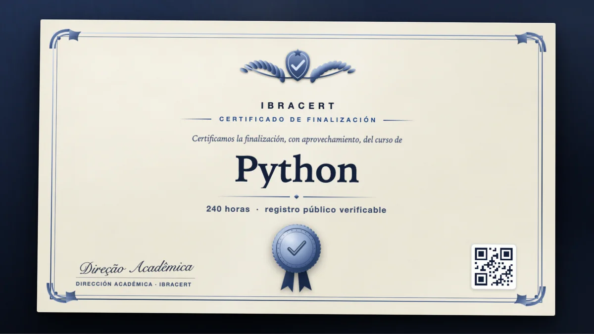 Portada del curso Python