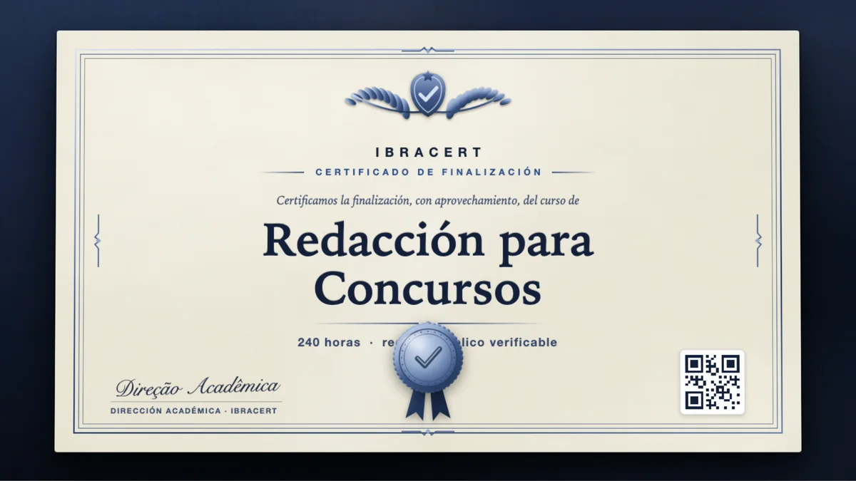 Portada del curso Redacción para Concursos