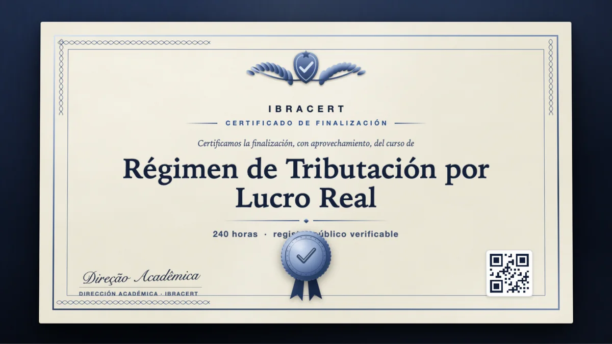 Portada del curso Régimen de Tributación por Lucro Real