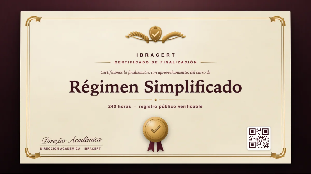 Portada del curso Régimen Simplificado
