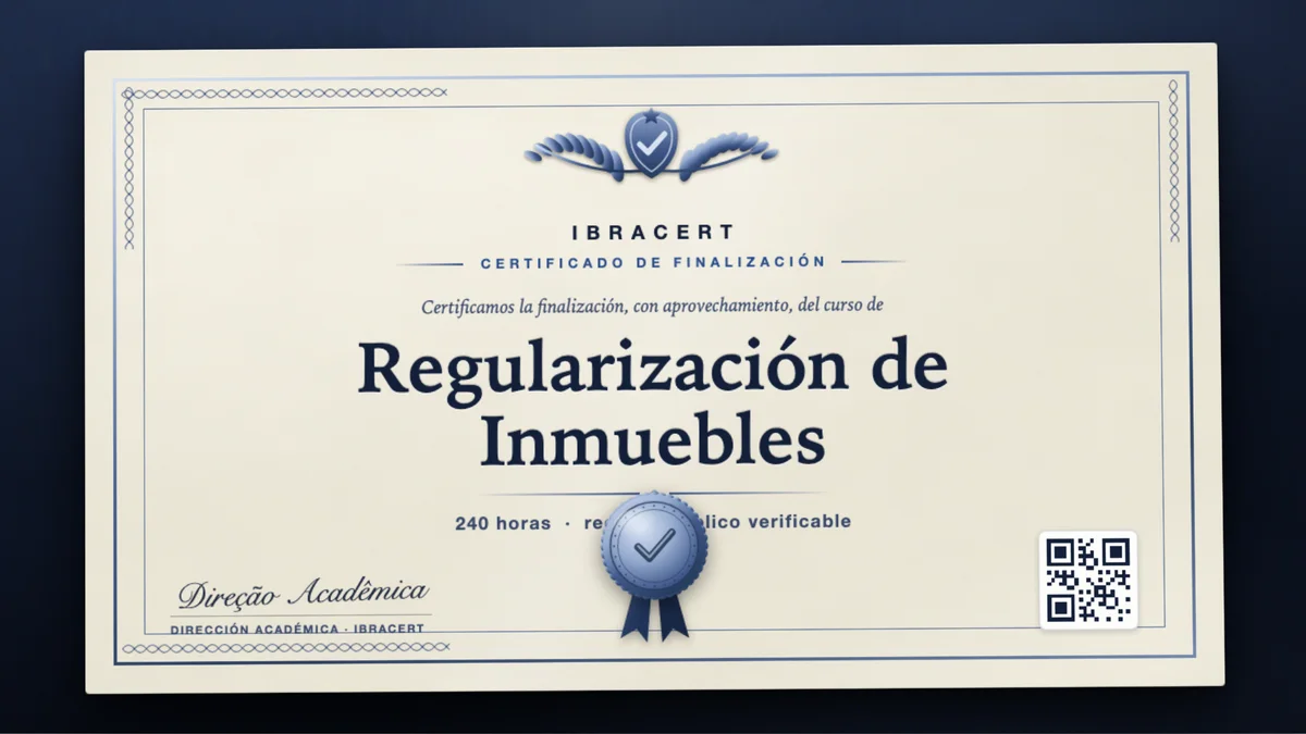 Portada del curso Regularización de Inmuebles