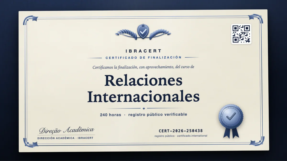 Portada del curso Relaciones Internacionales