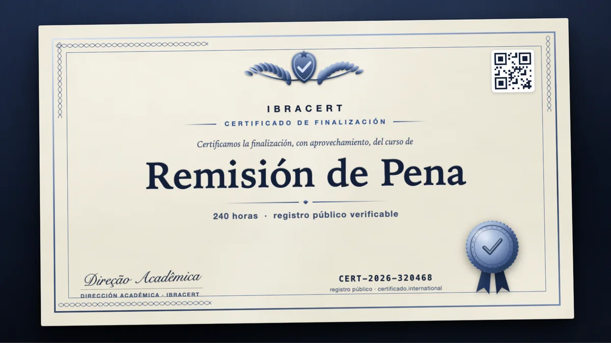 Portada del curso Remisión de Pena