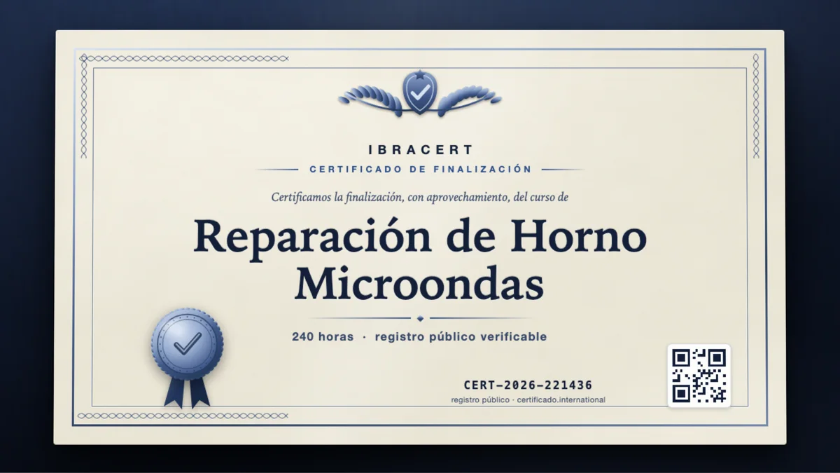 Portada del curso Reparación de Horno Microondas