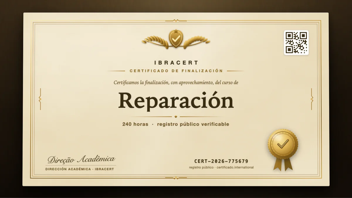 Portada del curso Reparación