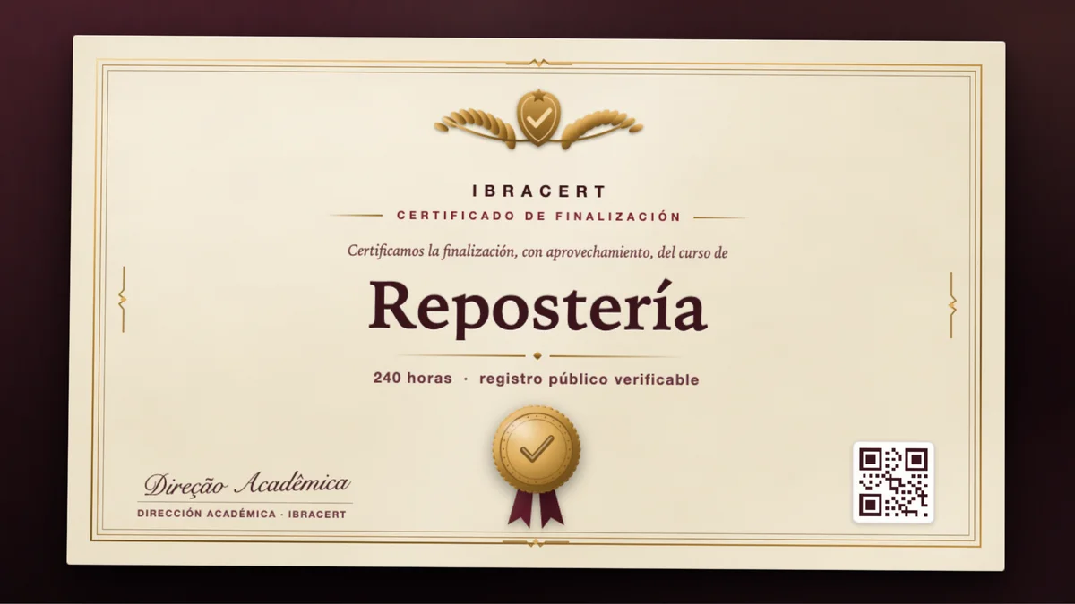 Portada del curso Repostería