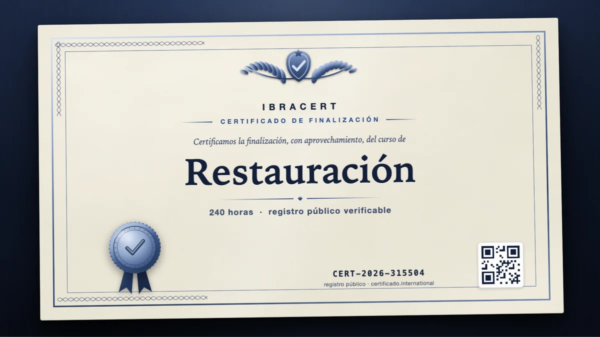 Portada del curso Restauración
