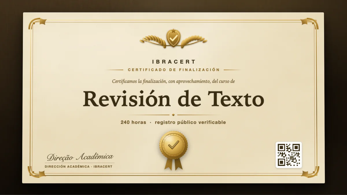 Portada del curso Revisión de Texto