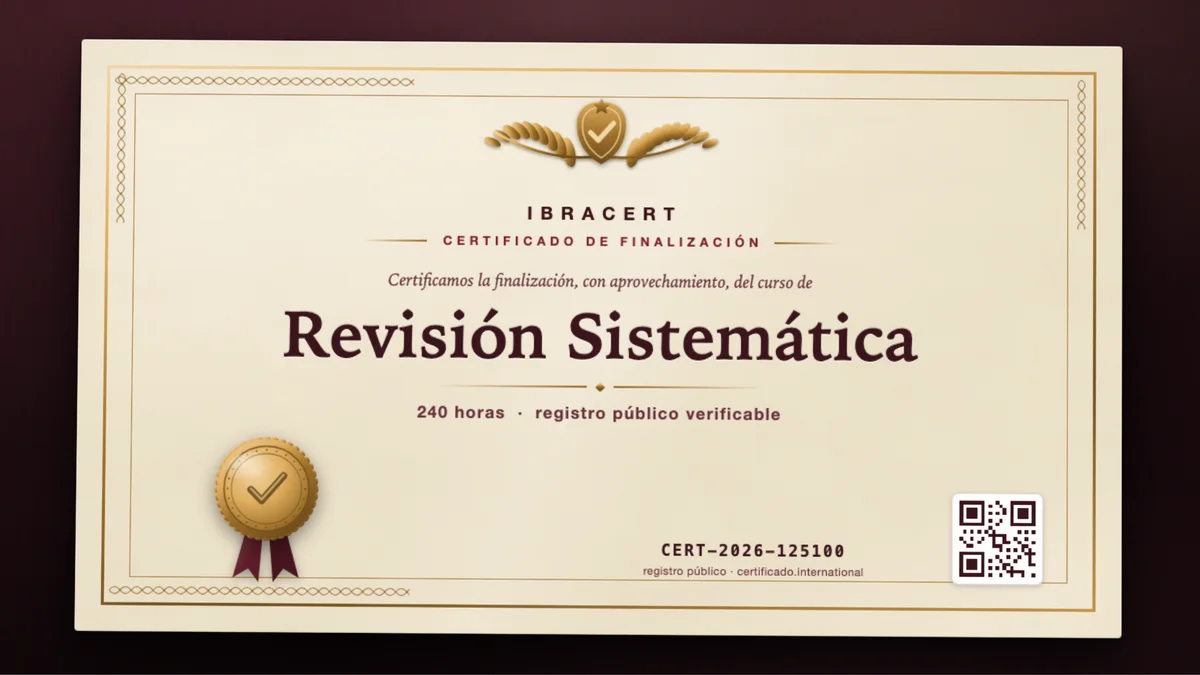 Portada del curso Revisión Sistemática