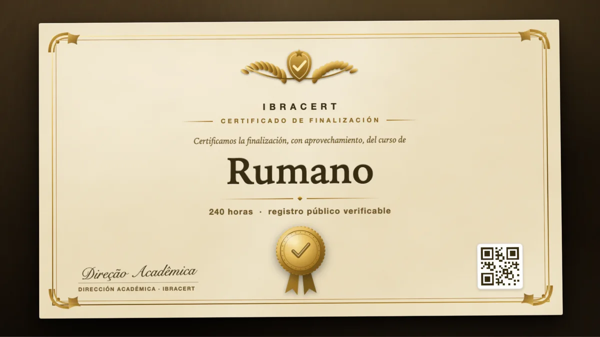 Portada del curso Rumano