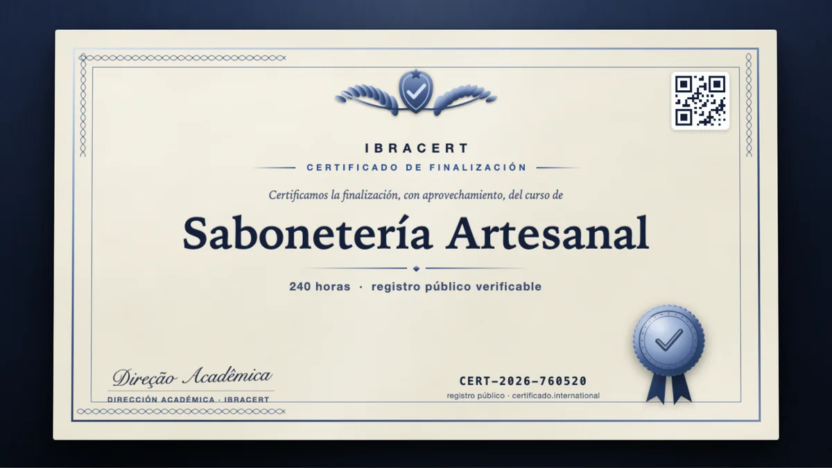 Portada del curso Sabonetería Artesanal