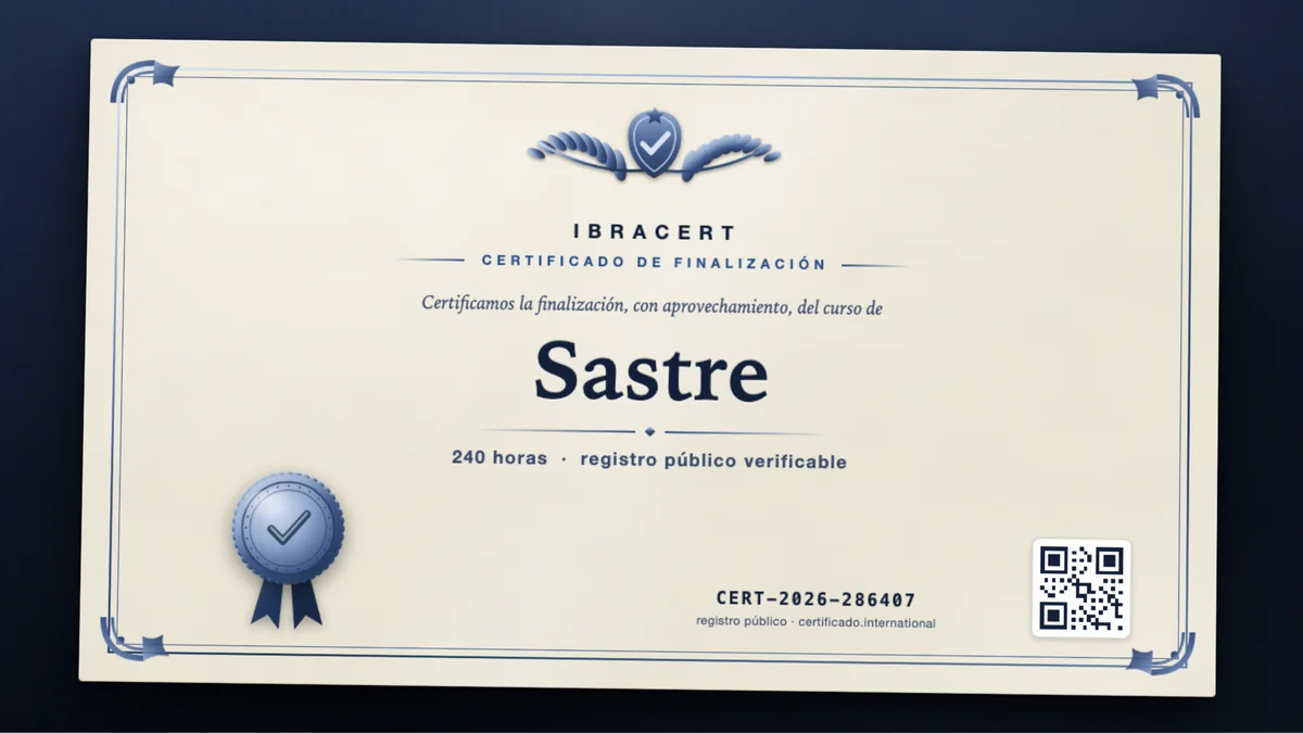 Portada del curso Sastre