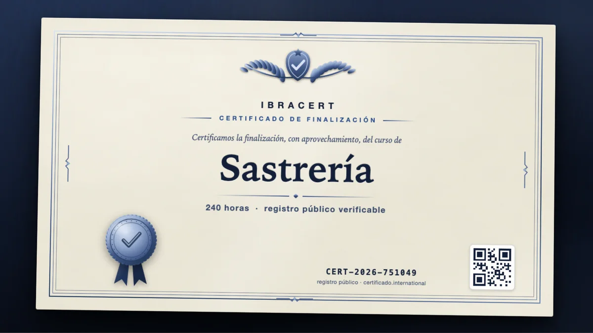 Portada del curso Sastrería