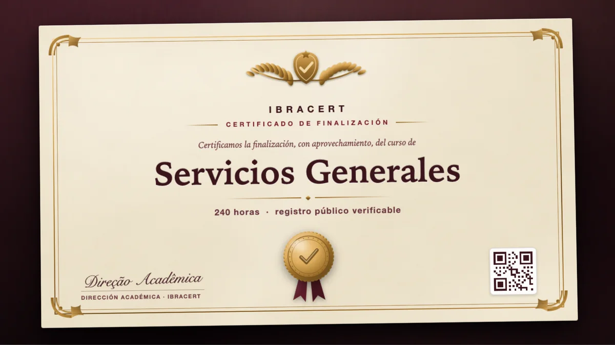 Portada del curso Servicios Generales