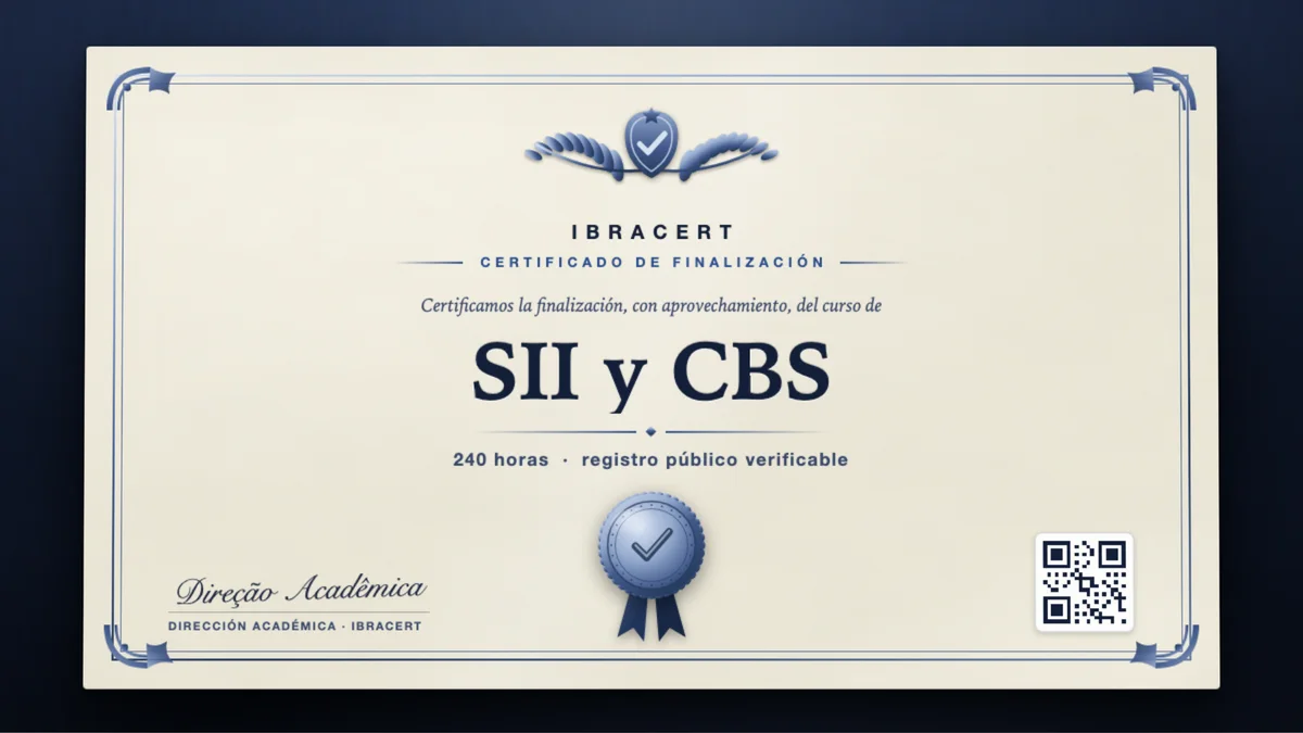 Portada del curso SII y CBS