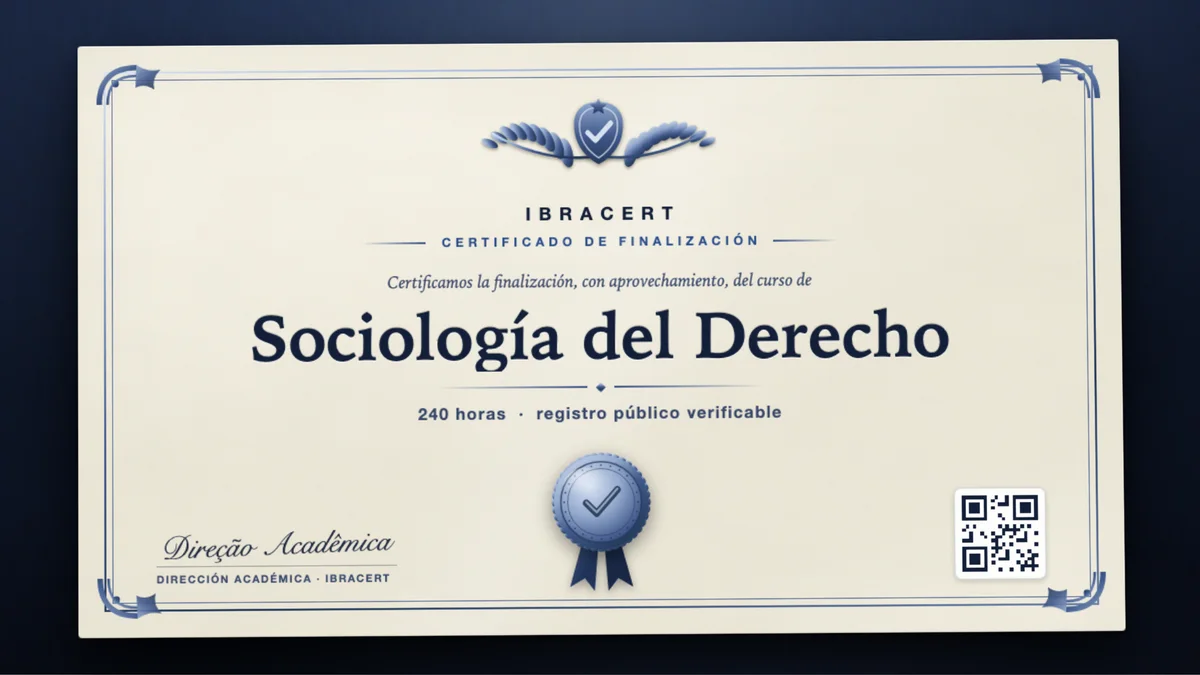 Portada del curso Sociología del Derecho