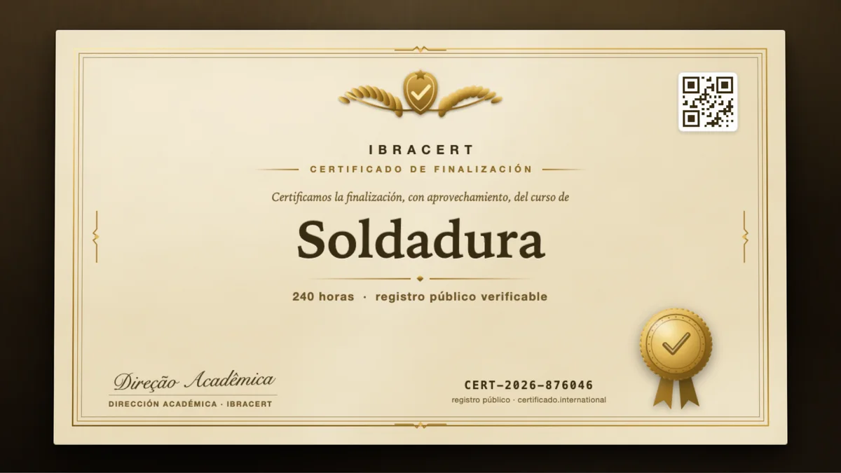 Portada del curso Soldadura
