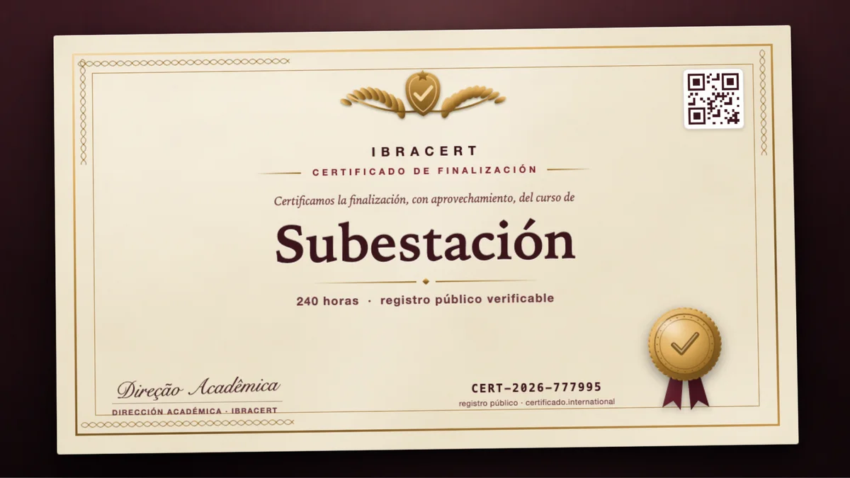 Portada del curso Subestación