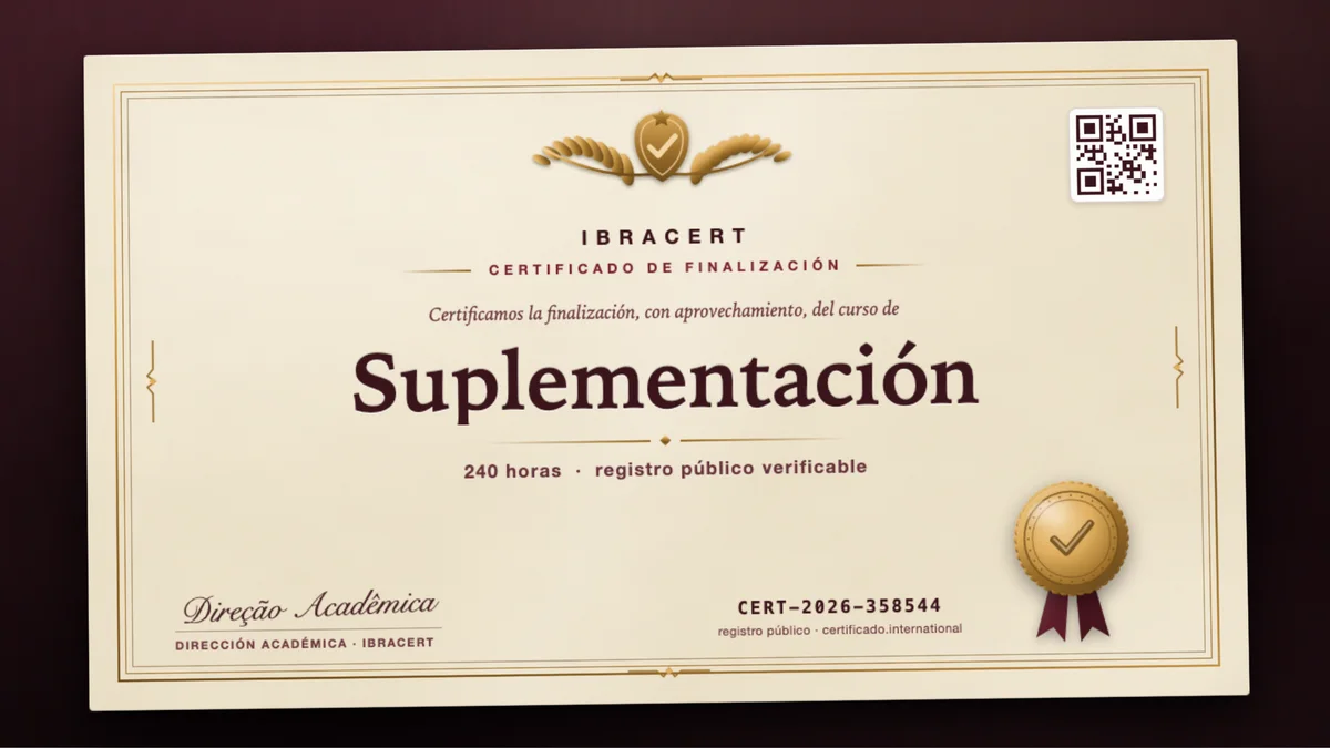 Portada del curso Suplementación