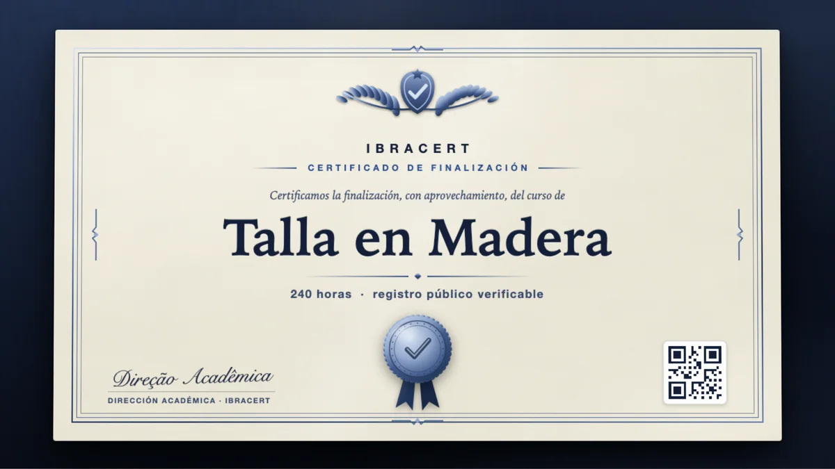 Portada del curso Talla en Madera
