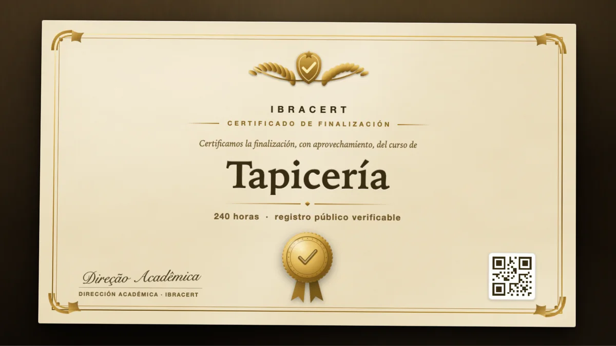 Portada del curso Tapicería