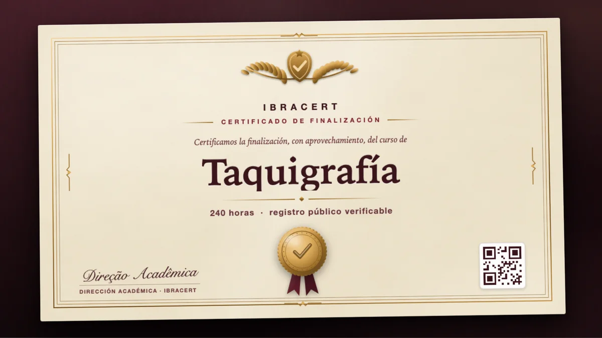 Portada del curso Taquigrafía